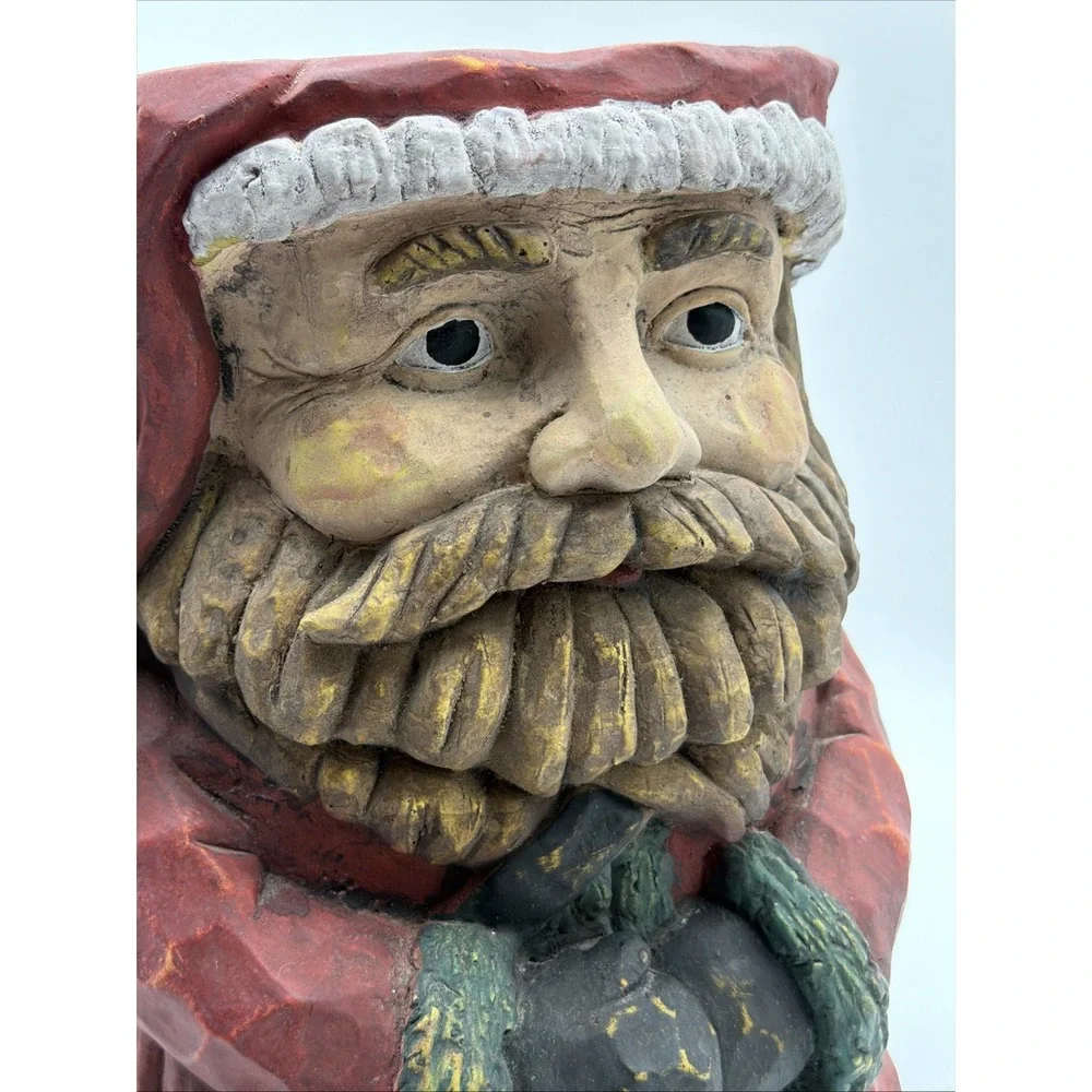 VTG RARE SANTA CLAUS Chalkware Decor 14.5